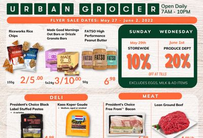 Urban Grocer Flyer May 27 to June 2