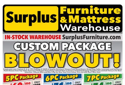 Surplus Furniture & Mattress Warehouse (Winnipeg) Flyer May 30 to June 12