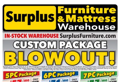 Surplus Furniture & Mattress Warehouse (Saint John) Flyer May 30 to June 12