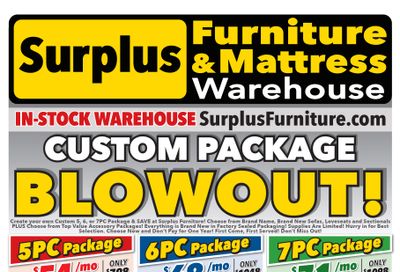 Surplus Furniture & Mattress Warehouse (Barrie) Flyer May 30 to June 12