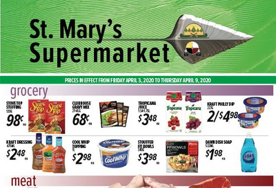 St. Mary's Supermarket Flyer April 3 to 9