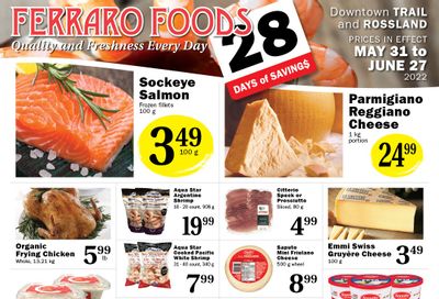 Ferraro Foods Monthly Flyer May 31 to June 27