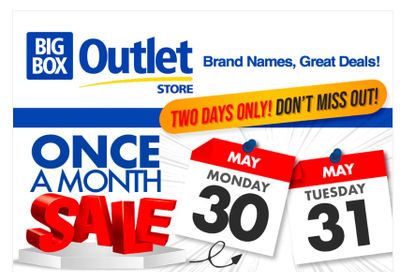 Big Box Outlet Store Flyer May 30 and 31