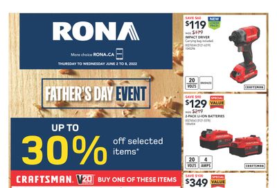 Rona (West) Flyer June 2 to 8