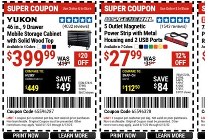 Harbor Freight Weekly Ad Flyer June 1 to June 8