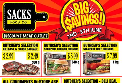 Sacks Food Co. Flyer June 2 to 8
