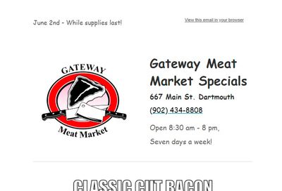 Gateway Meat Market Flyer June 2 to 8
