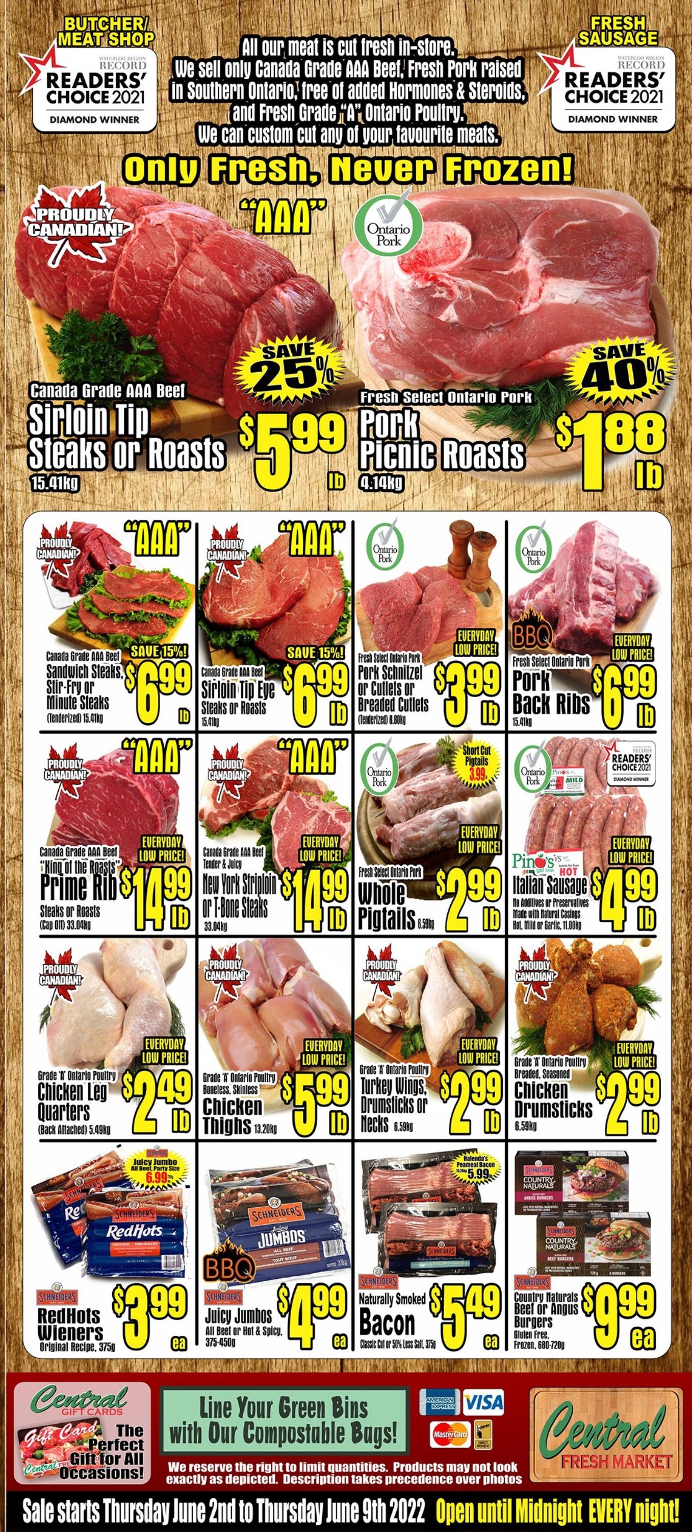 Central Fresh Market Flyer June 2 to 9
