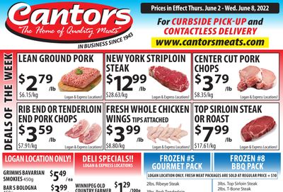 Cantor's Meats Flyer June 2 to 8