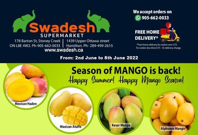 Swadesh Supermarket Flyer June 2 to 8