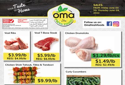 Oma Fresh Foods Flyer June 3 to 9