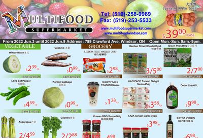 MultiFood Supermarket Flyer June 3 to 9