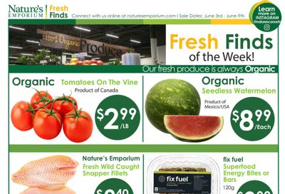 Nature's Emporium Weekly Flyer June 3 to 9