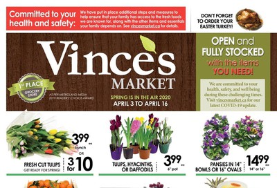 Vince's Market Flyer April 3 to 16