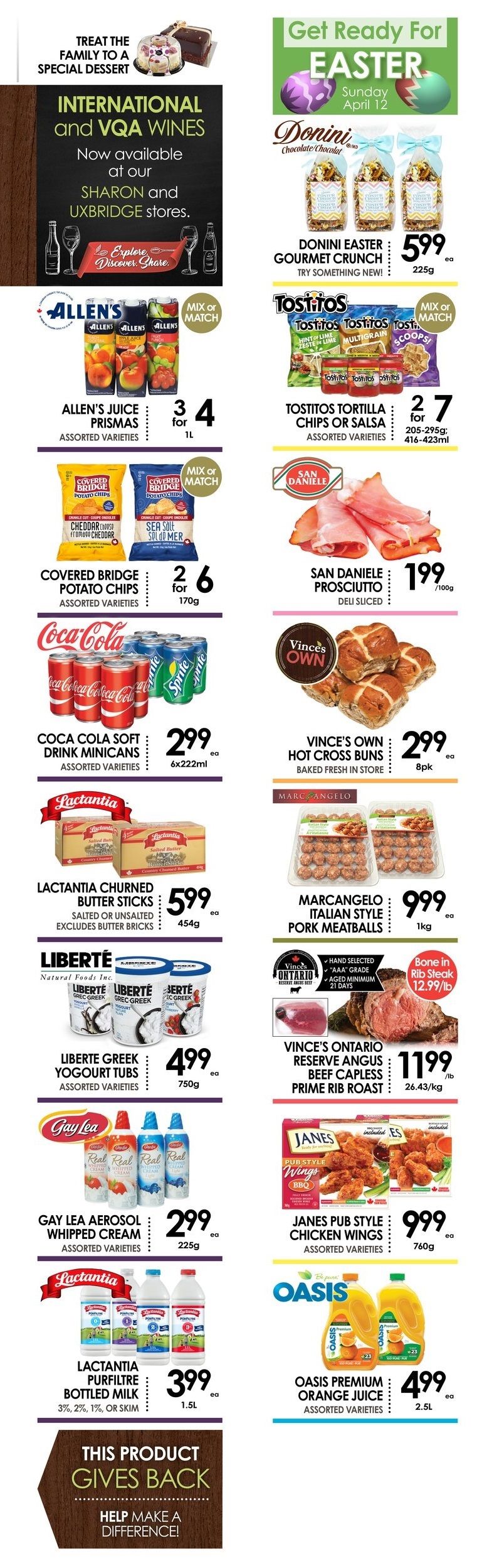 Vince's Market Flyer April 3 to 16