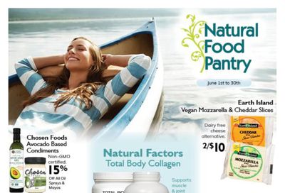 Natural Food Pantry Flyer June 1 to 30