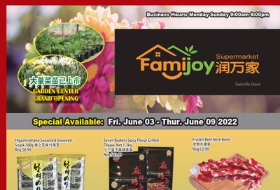 Famijoy Supermarket Flyer June 3 to 9