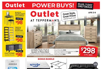 Outlet at Tepperman's Flyer April 3 to 9
