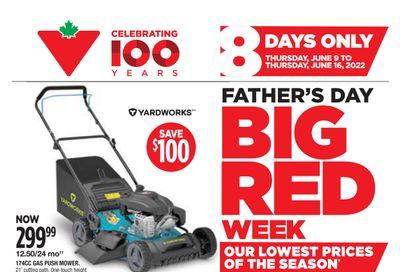 Canadian Tire Father's Day Big Red Week Flyer June 9 to 16