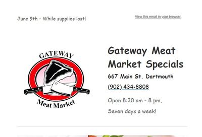 Gateway Meat Market Flyer June 9 to 15