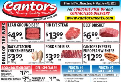 Cantor's Meats Flyer June 9 to 15