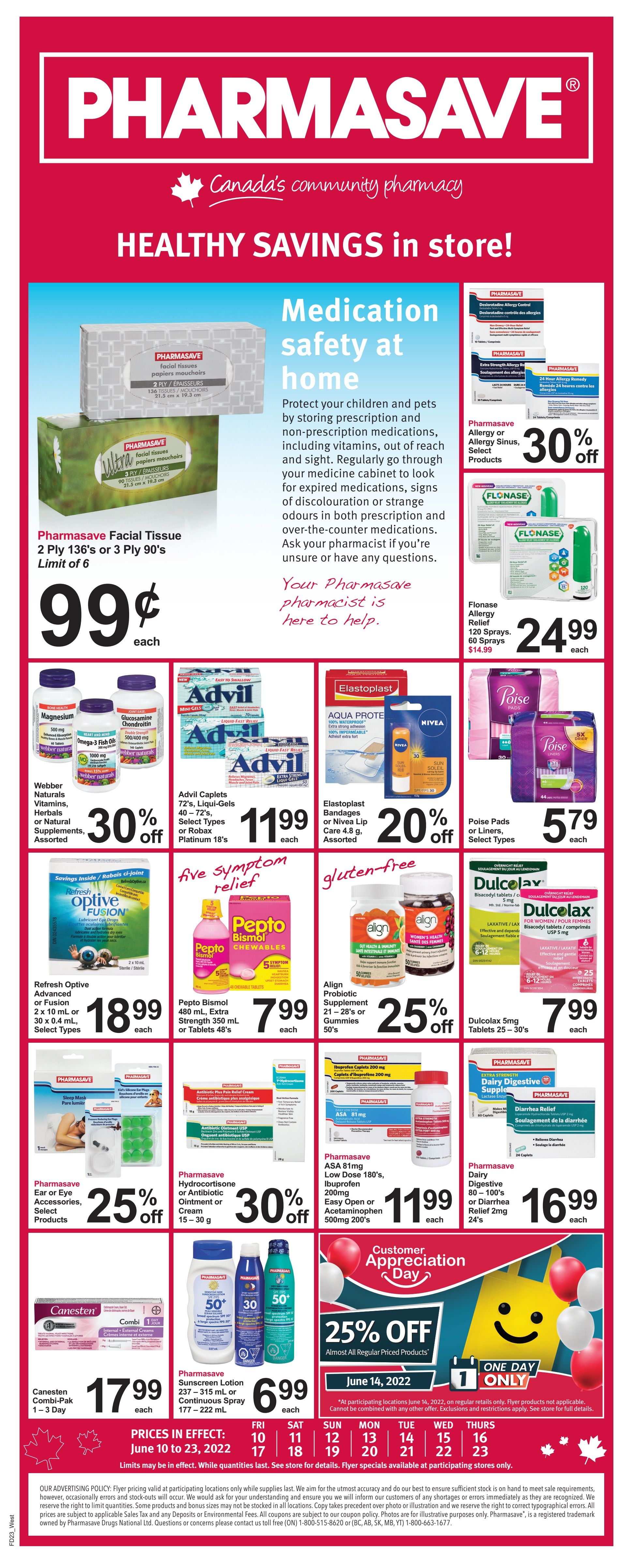 Pharmasave (West) Flyer June 10 to 23