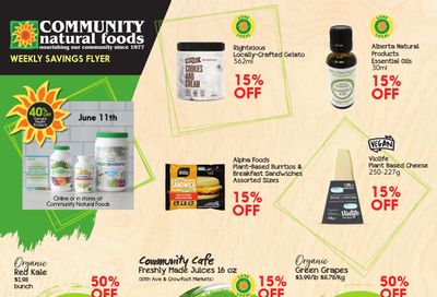 Community Natural Foods Flyer June 9 to 15