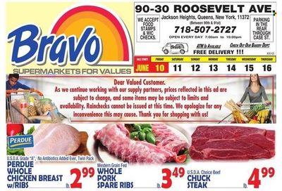 Bravo Supermarkets (CT, FL, MA, NJ, NY, PA) Weekly Ad Flyer June 9 to June 16
