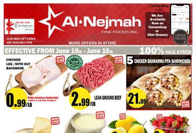 Alnejmah Fine Foods Inc. Flyer June 10 to 16