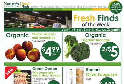 Nature's Emporium Weekly Specials Flyer June 10 to 16