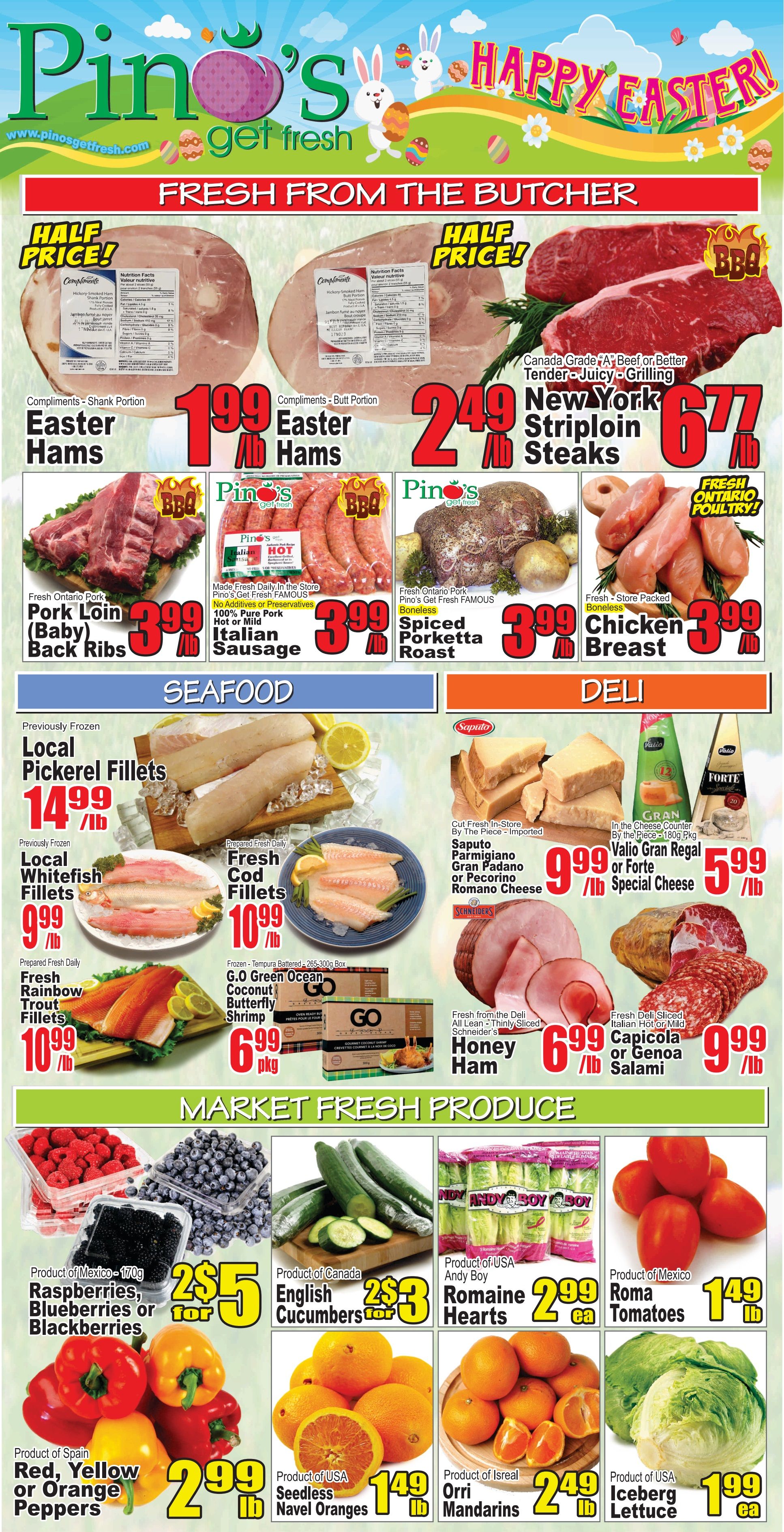 Pino's Flyer April 4 to 17