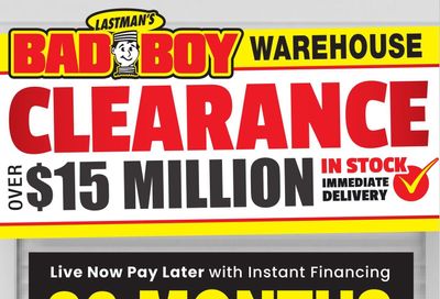 Lastman's Bad Boy Superstore Weekend Special Flyer June 10 to 12