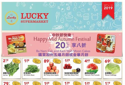 Lucky Supermarket (Calgary) Flyer September 6 to 12