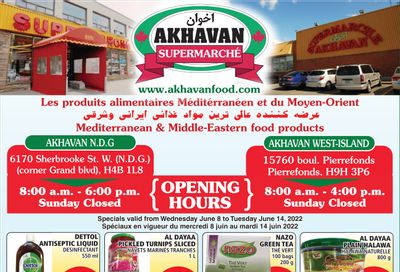 Akhavan Supermarche Flyer June 8 to 14