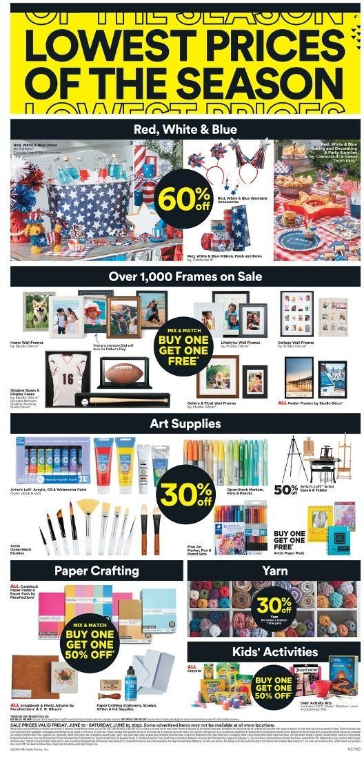 Michaels Weekly Ad Flyer June 12 to June 19