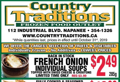 Country Traditions Flyer October 24 to 31