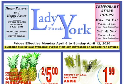 Lady York Foods Flyer April 6 to 12