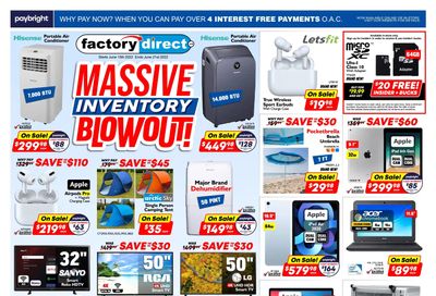 Factory Direct Flyer June 15 to 21