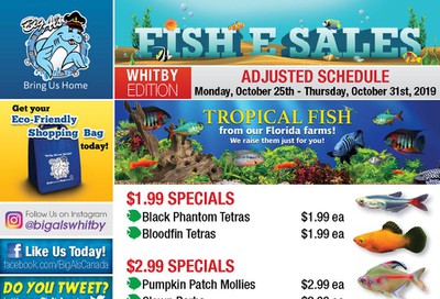 Big Al's (Whitby) Weekly Specials October 28 to 31
