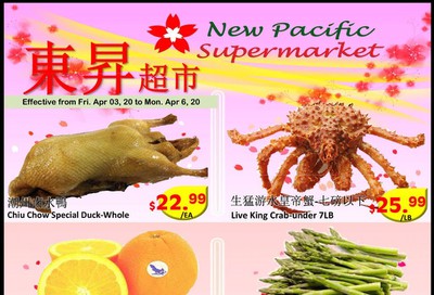 New Pacific Supermarket Flyer April 3 to 6