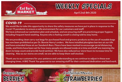 Red Barn Market Flyer April 2 to 8
