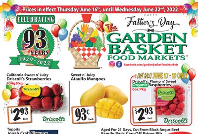 The Garden Basket Flyer June 16 to 22