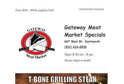 Gateway Meat Market Flyer June 16 to 22