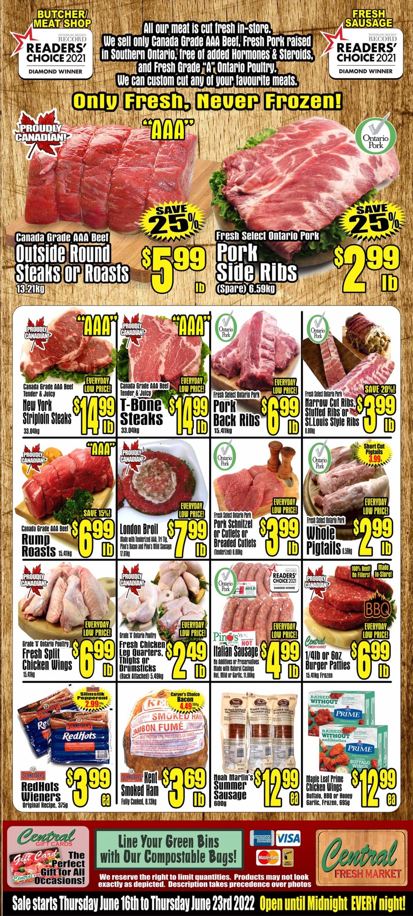 Central Fresh Market Flyer June 16 to 23