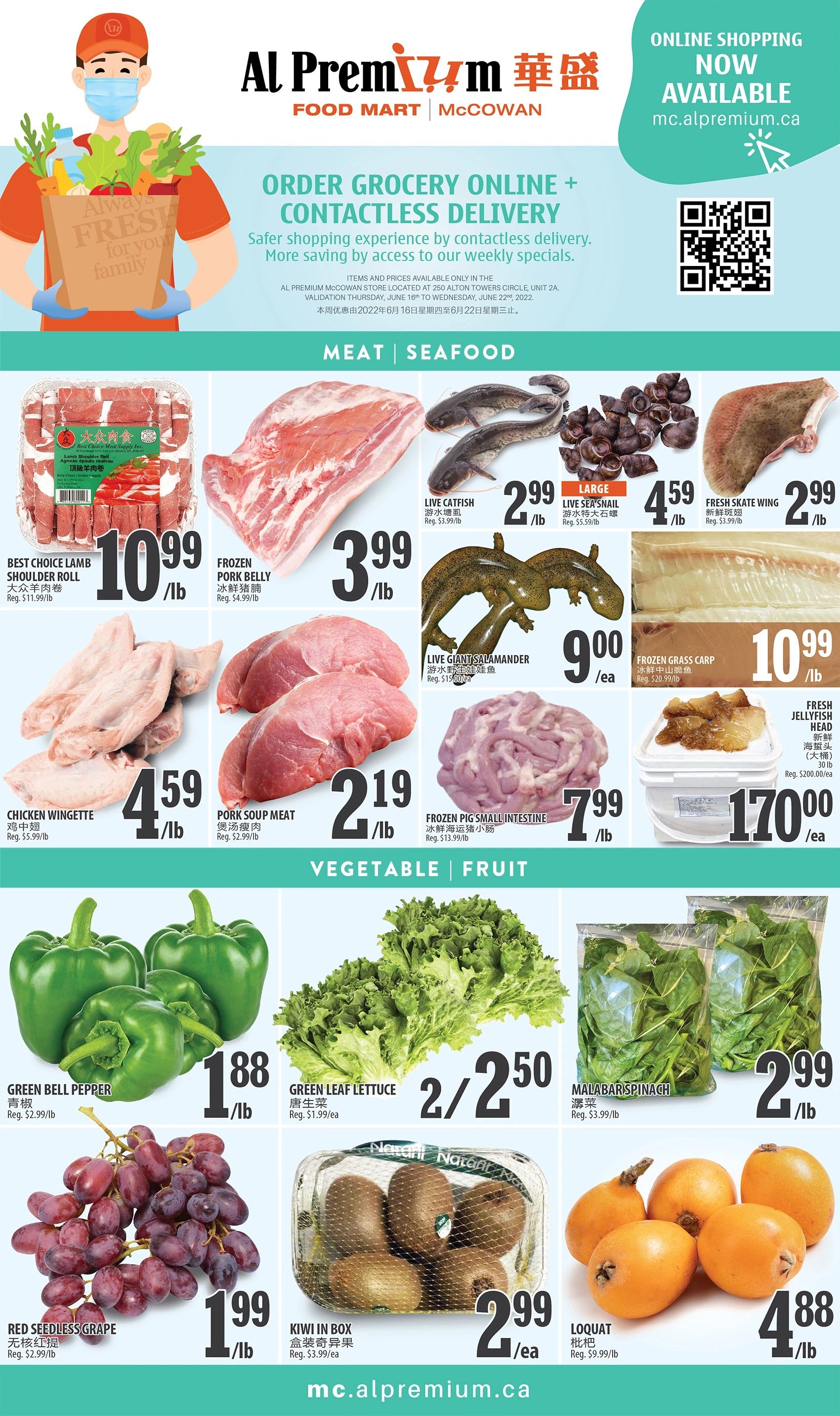Al Premium Food Mart (McCowan) Flyer June 16 to 22