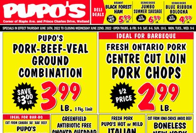 Pupo's Food Market Flyer June 16 to 22