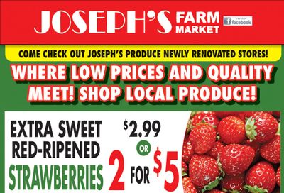 Joseph's Farm Market Flyer June 16 and 17