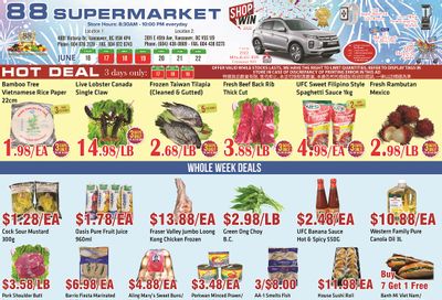88 Supermarket Flyer June 16 to 22