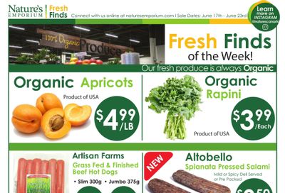 Nature's Emporium Weekly Flyer June 17 to 23