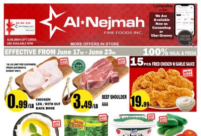 Alnejmah Fine Foods Inc. Flyer June 17 to 23